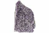 Free-Standing, Amethyst Custer Covered In Silvery Quartz #197849-1
